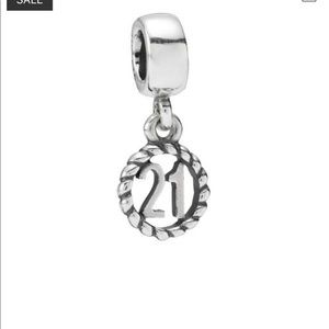 Retired pandora 21 charm